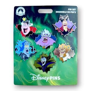 Disney Parks 2026 Villains Starter 6 Pin Set New Maleficent Ursula + More